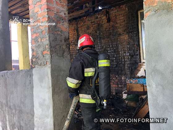 На Кіровоградщині під час пожежі загинув пенсіонер